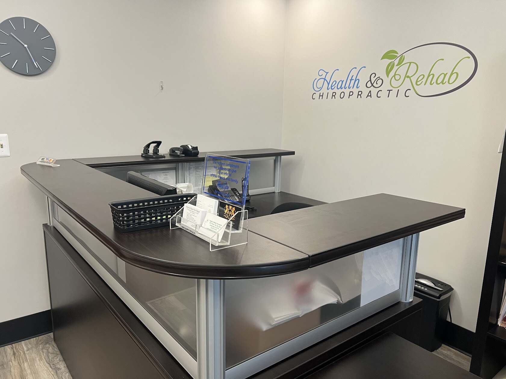 health and rehab front desk